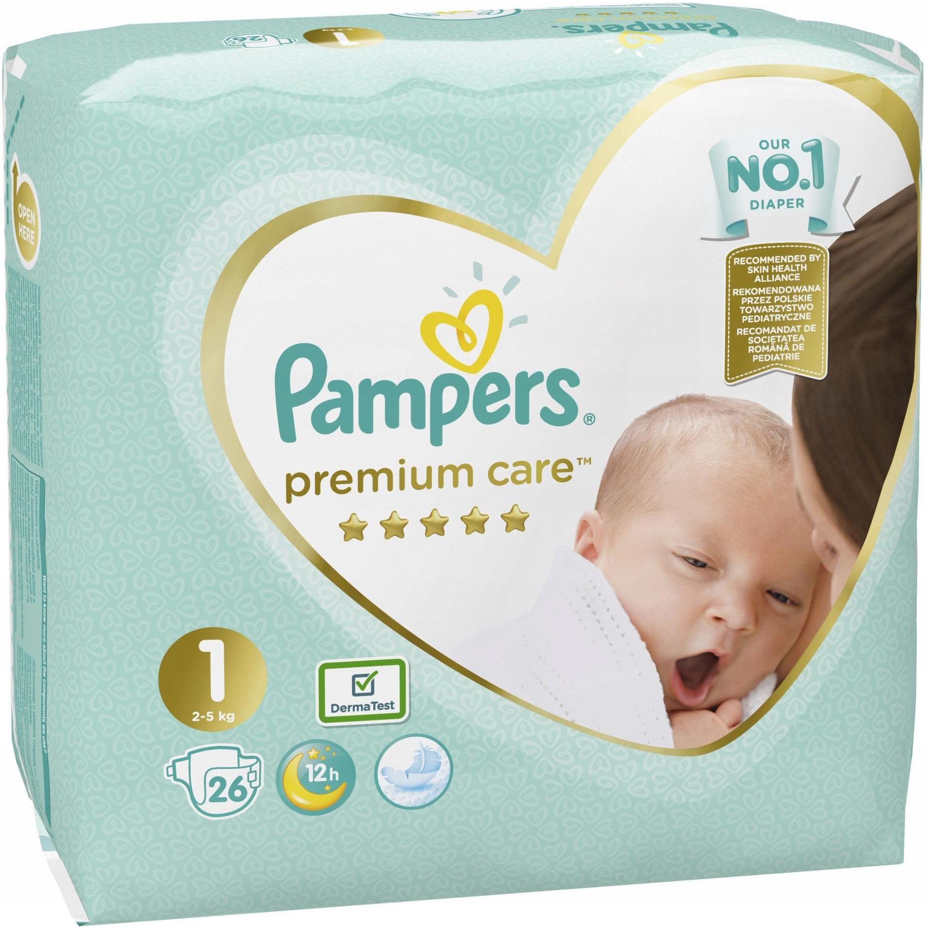 pampers premium care pieluchy jednorazowe rozmiar 1 newborn 2-5 kg