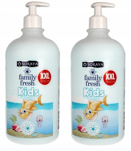 soraya family fresh żel szampon 2w1 kids 1000ml