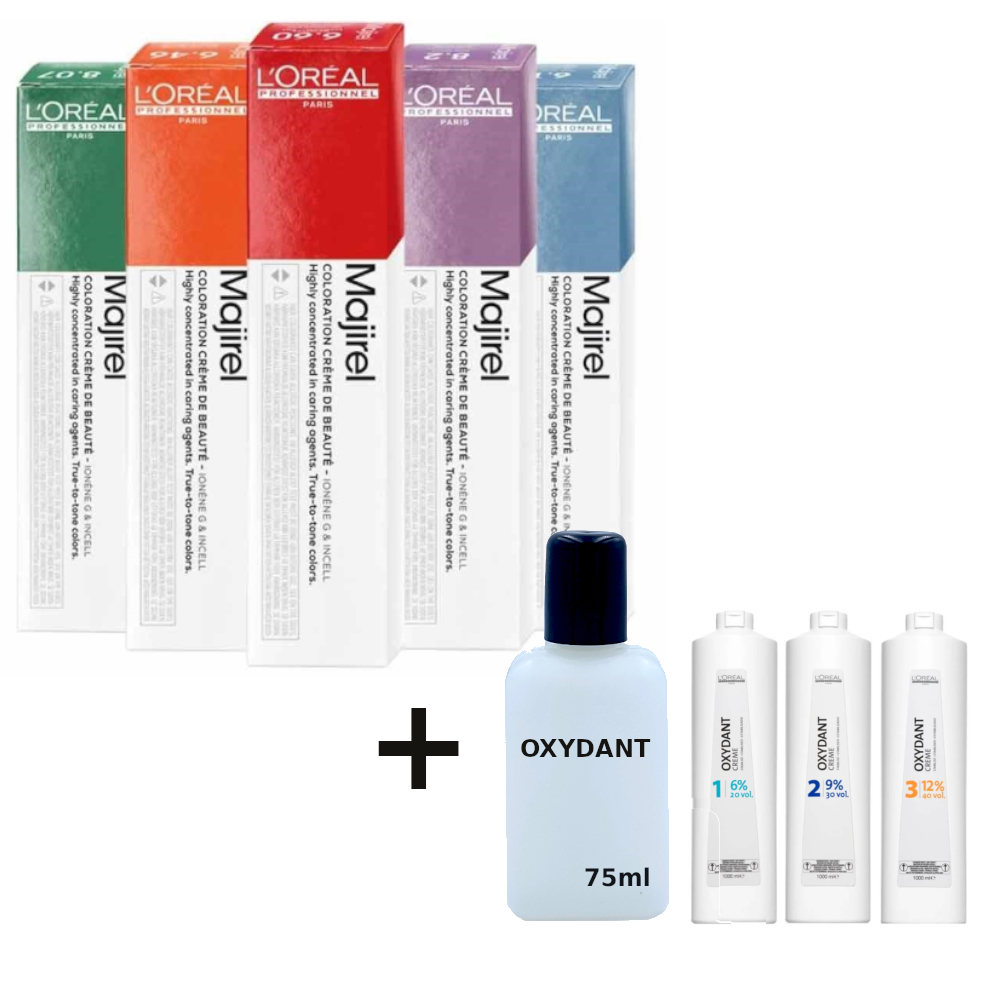 loreal majirel 10 1 zestaw do koloryzacji farba oxydant szampon