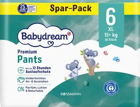 rossmann babydream pieluchomajtki 6 obwód