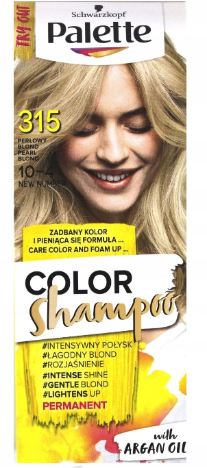 palette szampon koloryzujący do włosów perłowy blond