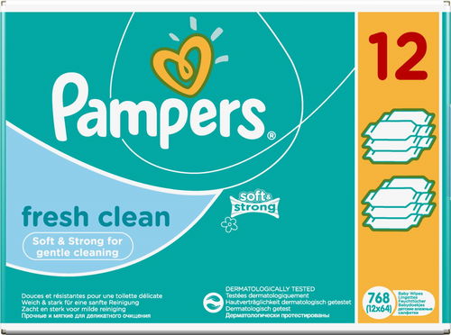 pampers fresh clean 12x64