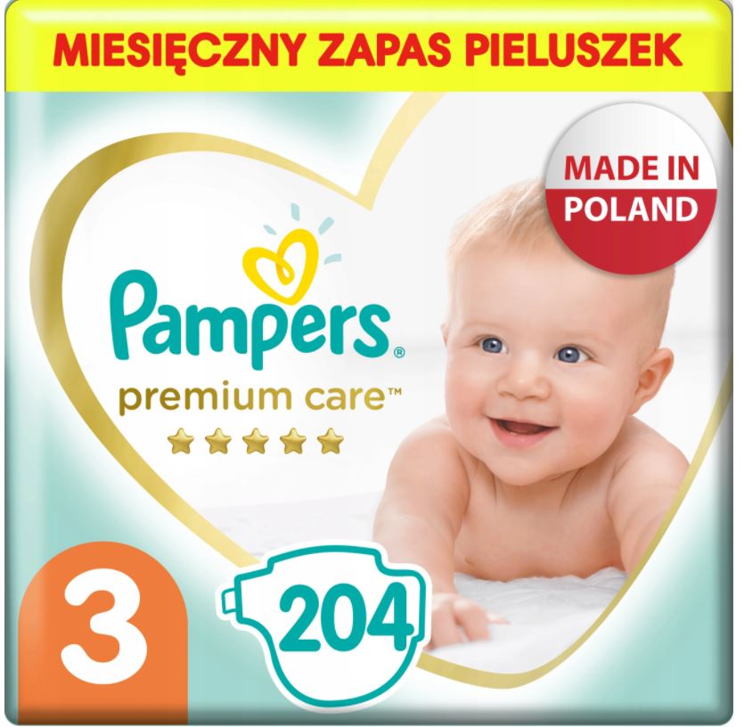 allegro pampers premium care 3 204 szt