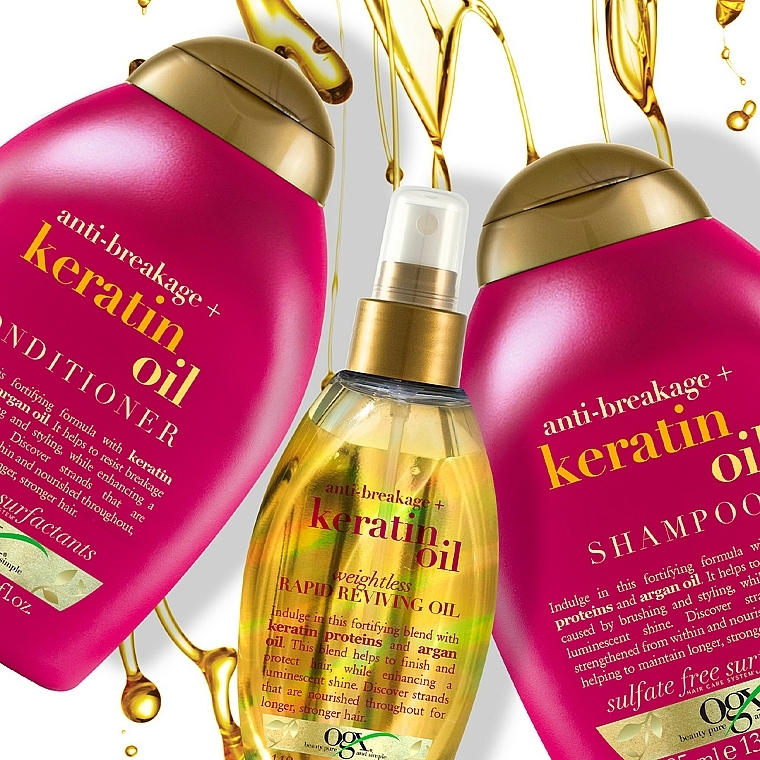 anti breakage keratin oil szampon