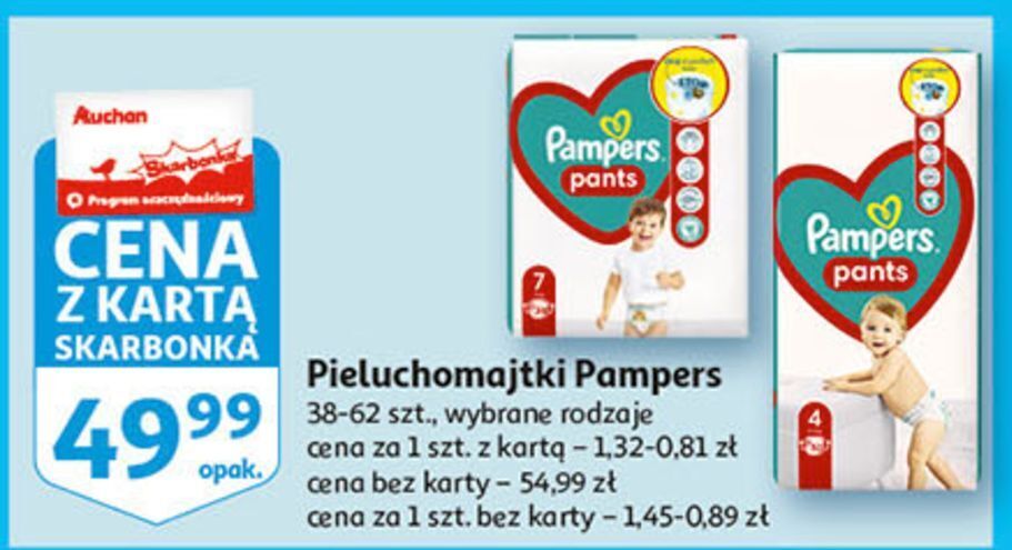 auchan pieluchomajtki pampers