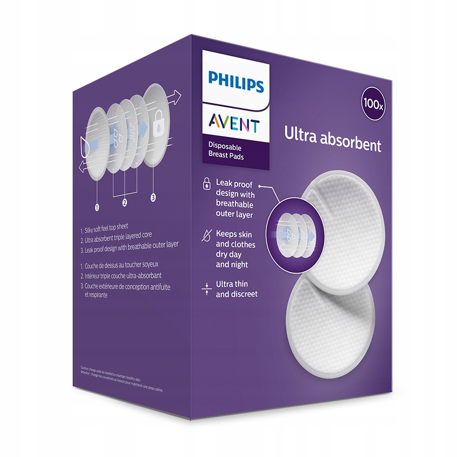 Philips Avent SCF254/13 Jednorazowe wkładki laktacyjne