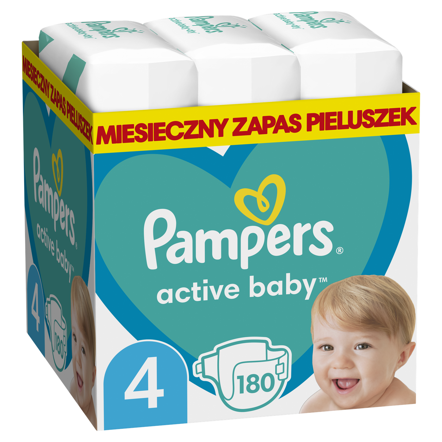 pampers pieluszki zapas 4 maxi aż 174 sztuk