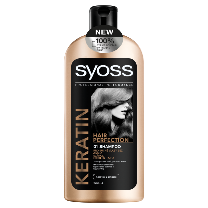 syoss keratin hair perfection szampon do włosów suchych bez energii