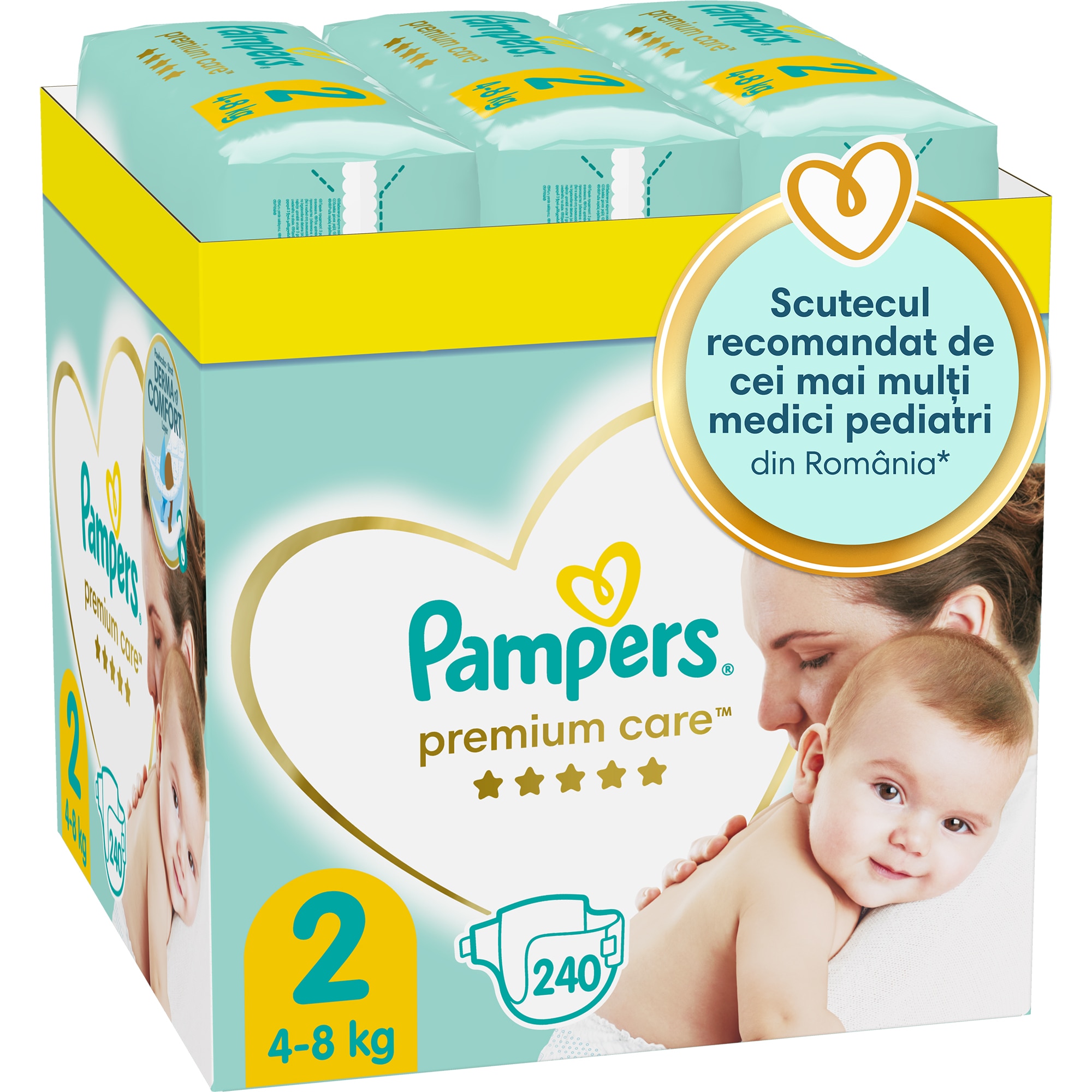 pampers premium care 2 240 szt emag