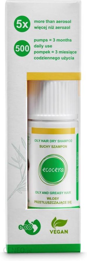 ecocera suchy szampon do włosów przetłuszczających sie