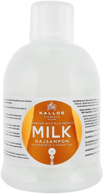 kallos hair milk szampon