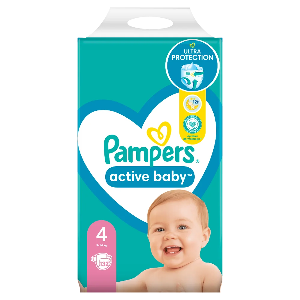 pampers active rozowe