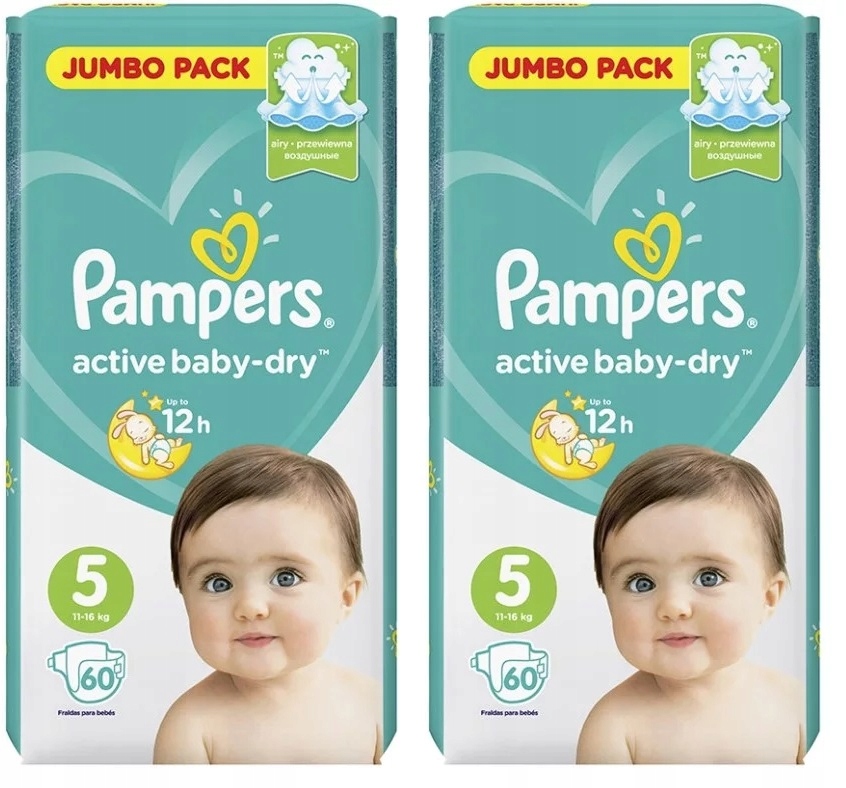 pieluchy pampers active baby dry 2x