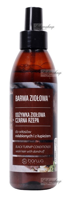 barwa odżywka do włosów osłabionych czarna rzepa