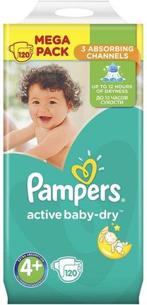 pieluchy pampers active baby dry 4 maxi