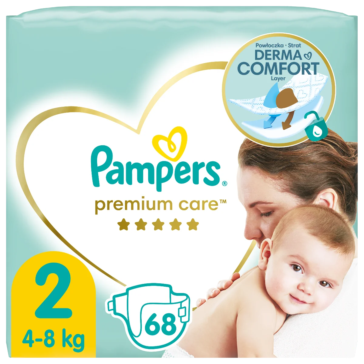 pampers 2 premium care 68