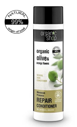 skład organic shop rewitalizująca odżywka do włosów marokańska księżniczka