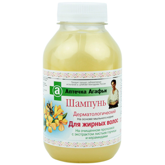 babcia agafia dermatologiczny szampon do włosów tłustych 300ml