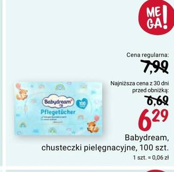 babydream chusteczki nawilżane dla niemowląt promocje