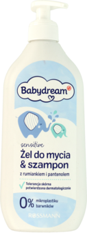 babydream żel do mycia i szampon sroka o