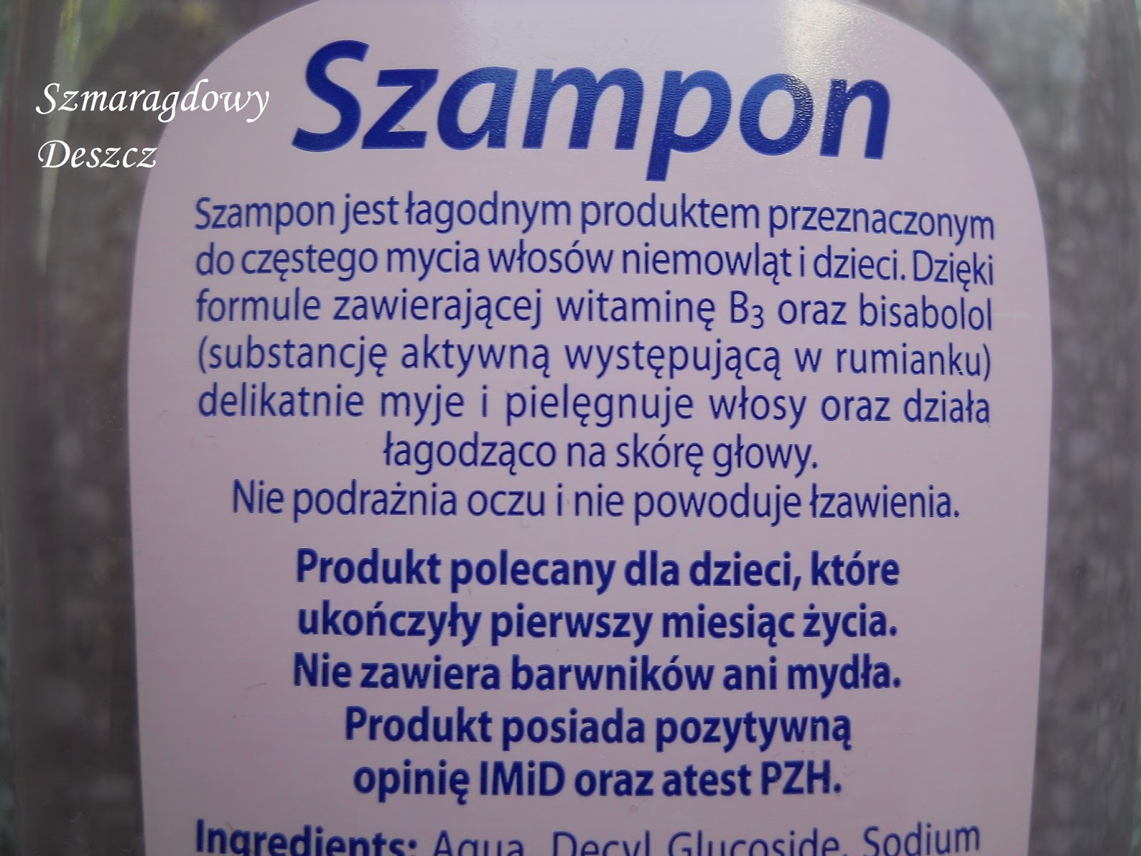 bambino szampon z witaminą b3 analiza skladu
