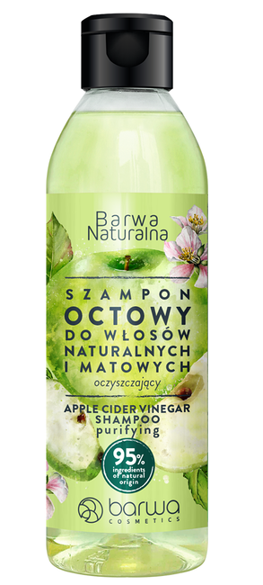 barwa naturalna szampon do włosów octowy