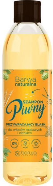 barwa naturalna szampon piwny dodający blasku z kompleksem