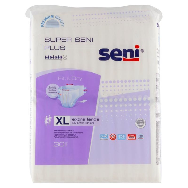 pieluchomajtki super seni air plus medium 30 sztuk