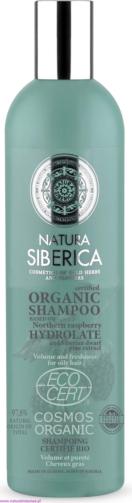 szampon do włosów przetłuszczających się objętość i równowaga naturia siberica