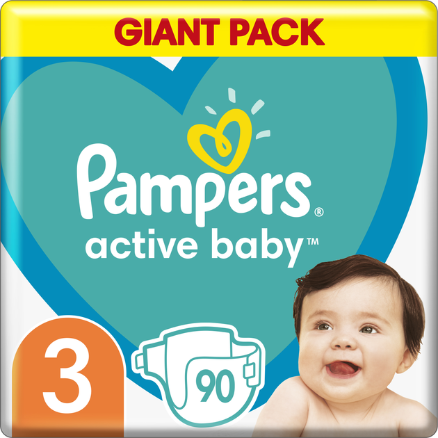 pieluchy pampers active baby giant pack 6 extra