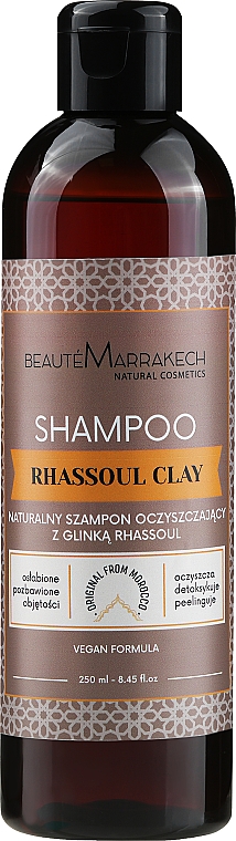 beaute marrakech szampon arganowy z glinką rhassoul dla skóry wrażliwej