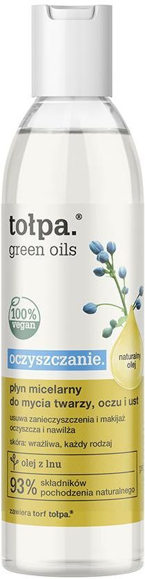 green oils oczyszczanie płyn micelarny do mycia twarzy i oczu