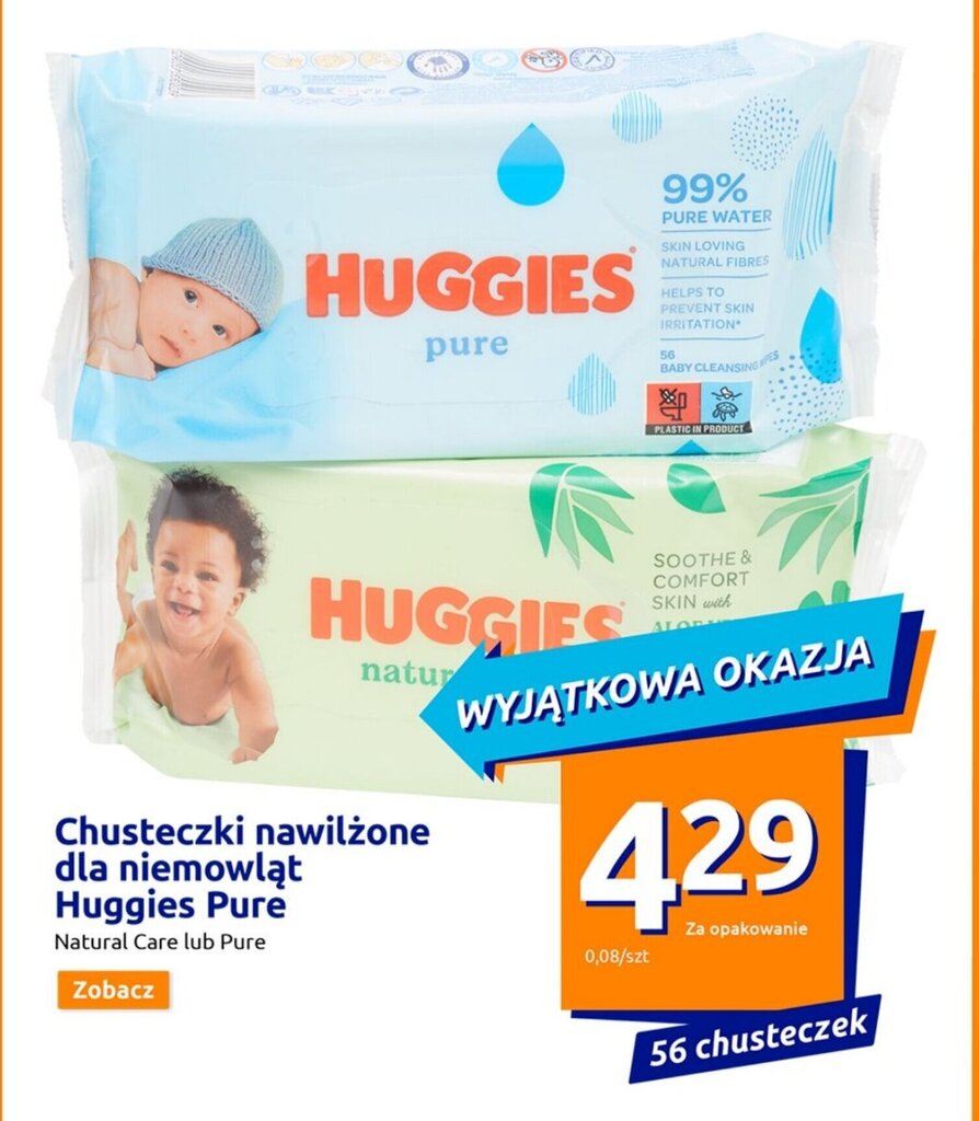 chusteczki huggies pure rossmann