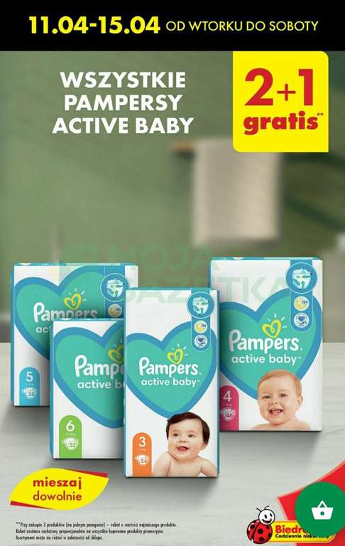 biedronka pampers 3