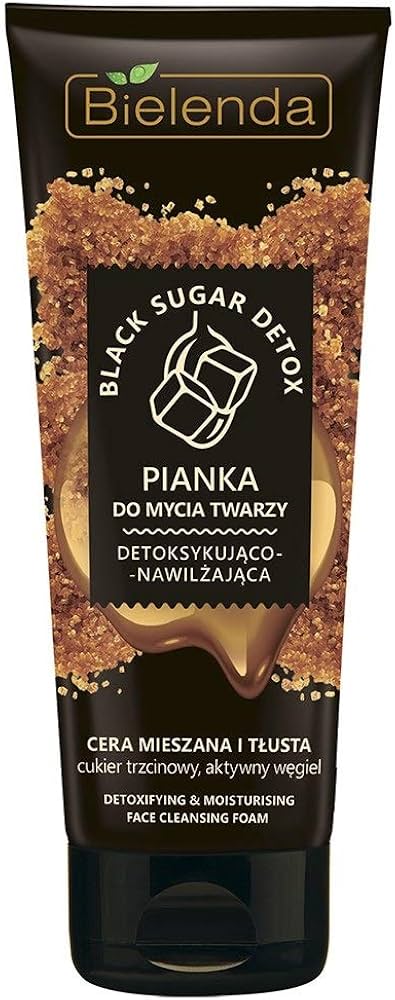 bielenda black sugar detox pianka do mycia twarzy detoksykująco-nawilżająca