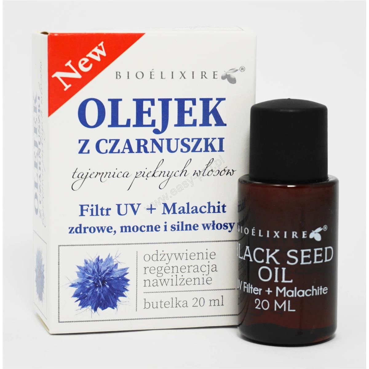 bioelixire odżywiający i regenerujący olejek do włosów z czarnuszki 20ml