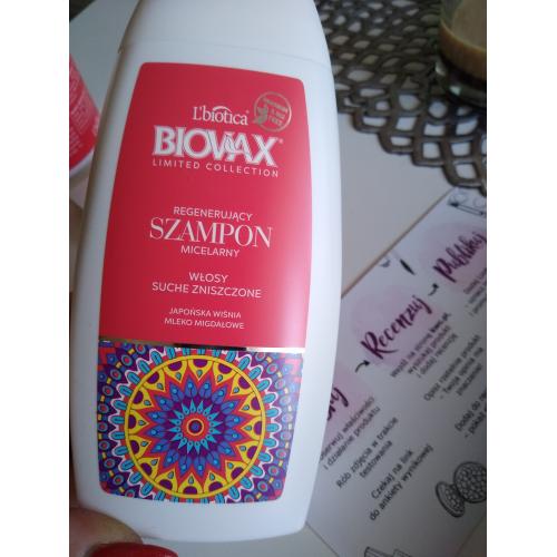 biovax limited collection szampon japońska wiśnia & mleko migdałowe 200ml