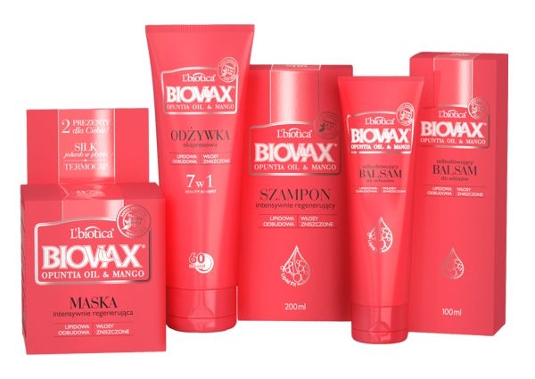 biovax opuntia mango szampon 200ml odżywka 200ml opinie