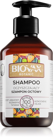 biovax szampon lbiotica oczyszczający do włosów