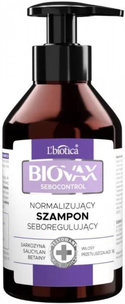 biovax szampon włosy przetłuszczające się