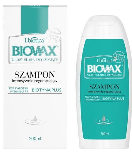 biowax szampon do włosów ze skłonnością do wypadania