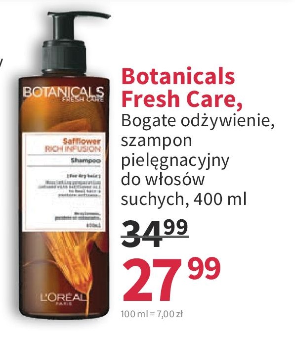 botanicals fresh care bogate odżywienie szampon pielęgnacyjny do włosów