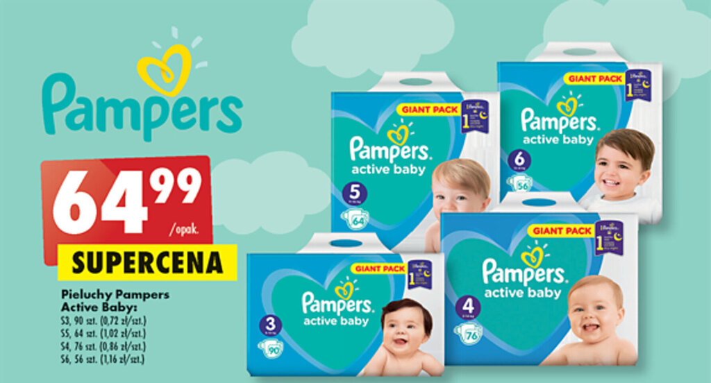 pampers 3 biedronka mega pack