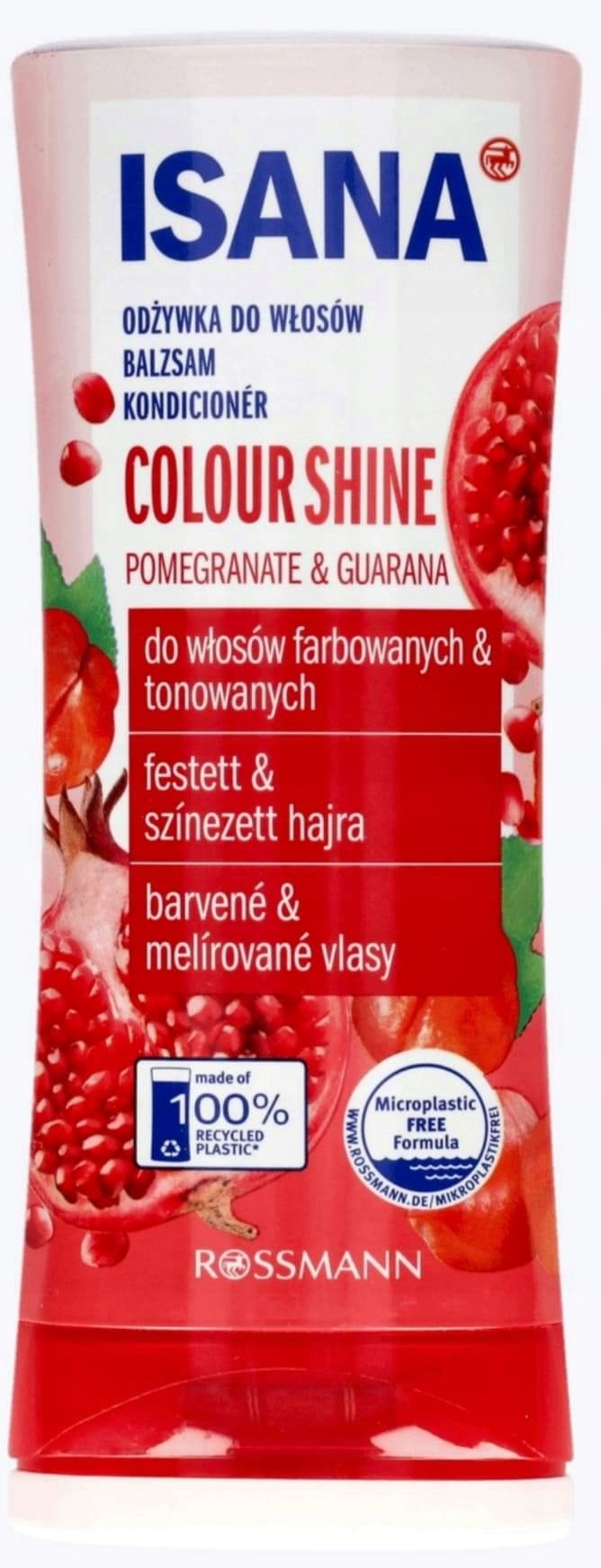 isana colour shine odżywka do włosów miod