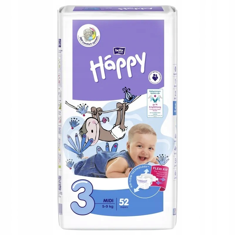 pieluchy happy 360 comfort system big pack