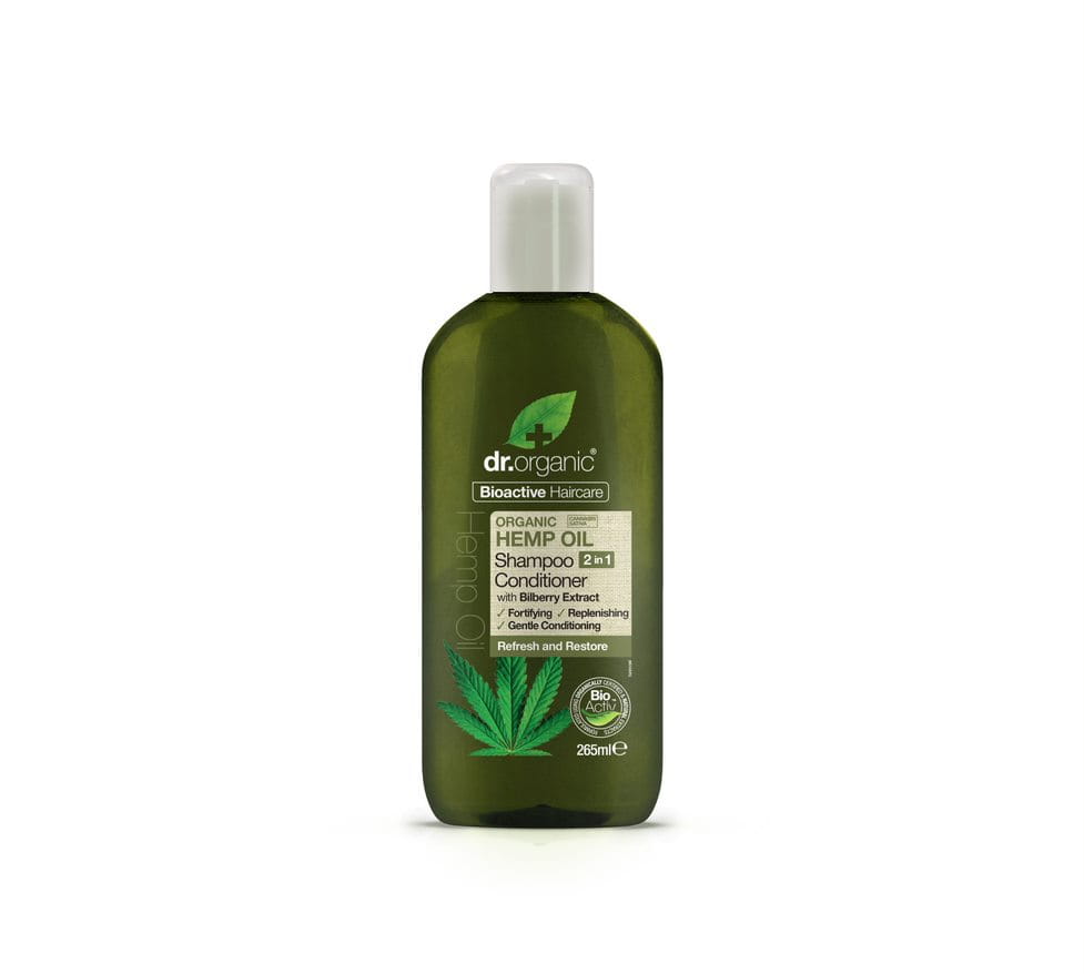 dr organic hemp oil szampon z odżywką 2w1