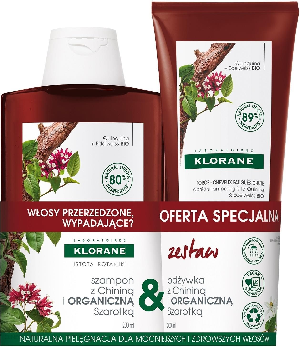 szampon klorane z chininą ceneo
