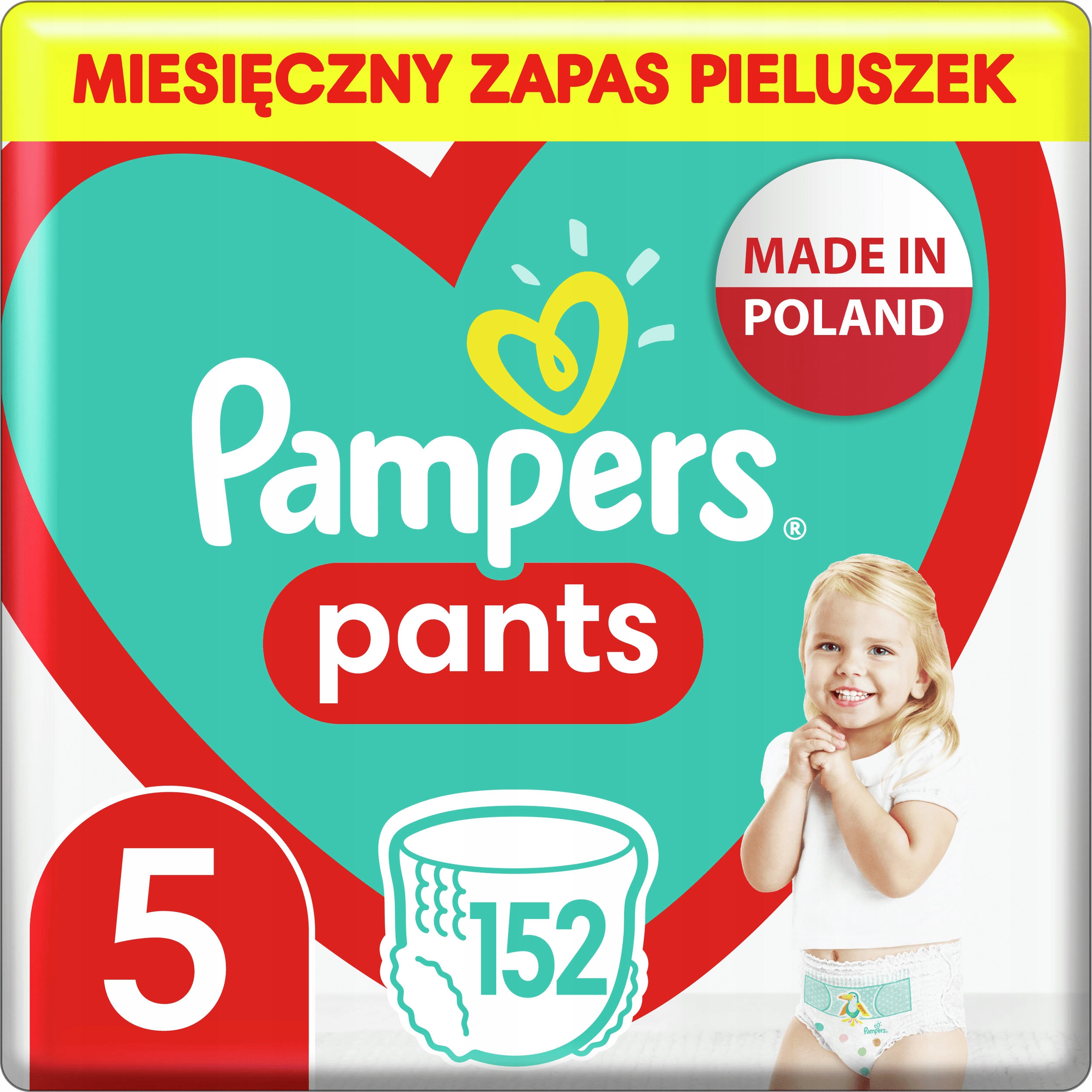 pampers pants zapas pieluchomajtki 5 junior 152