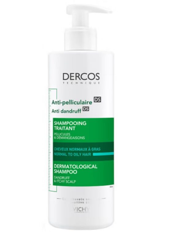 vichy dercos szampon przeciwłupieżowy włosy tłuste 390ml