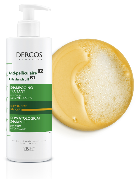 vichy dercos duo szampon przeciwłupieżowy zwalczający łupież tłusty 2x200 ml
